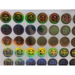 QC Passed (OK Tested) Hologram Stickers (10000 Stickers) (Golden)